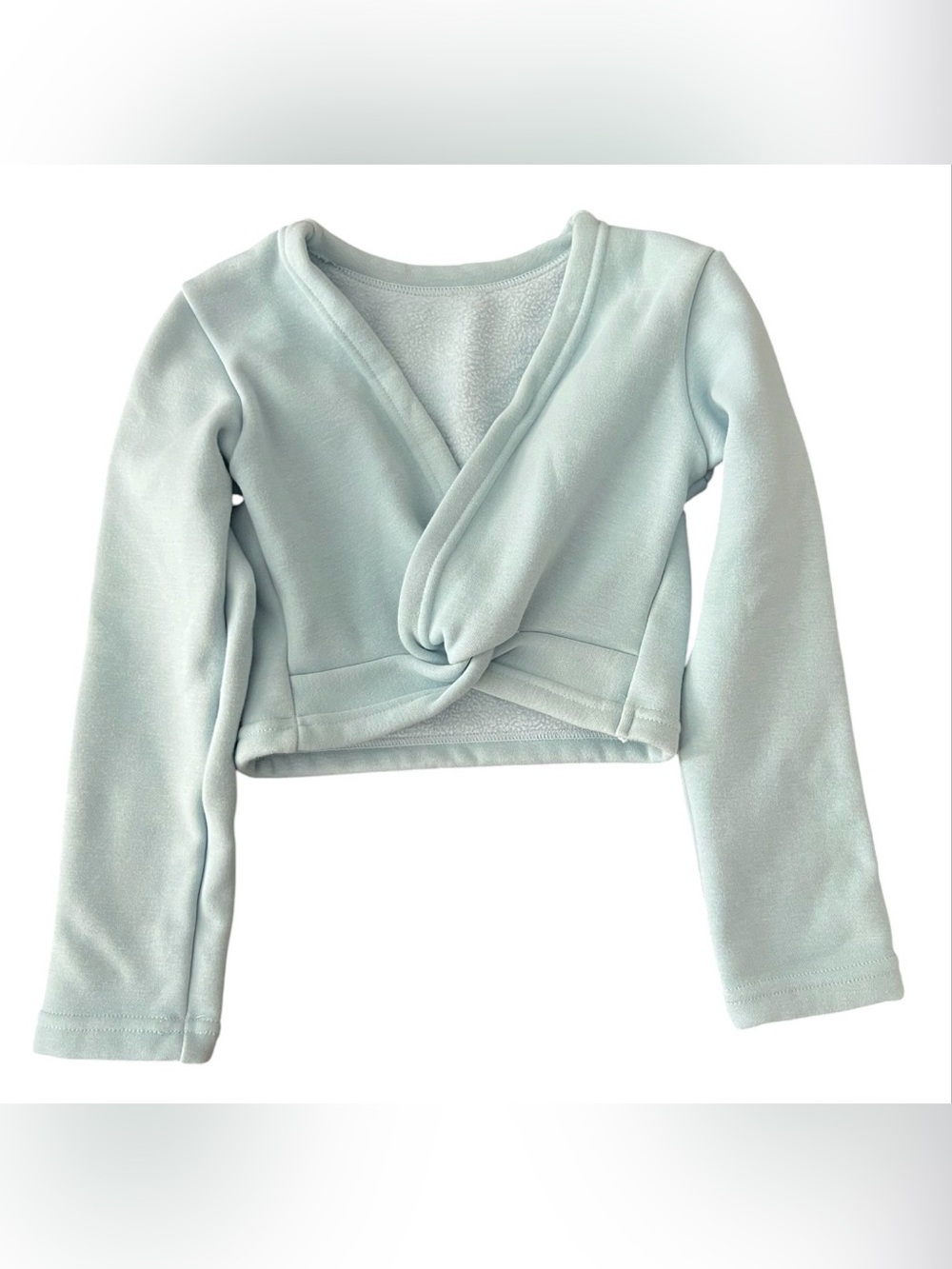 Kids Dance Warm Up Top Powder Blue Size 4/5